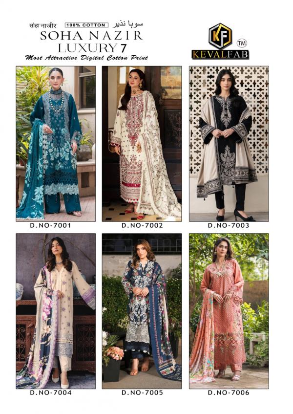 KevalFab Soha Nazir Vol-07 – Karachi Dress Material